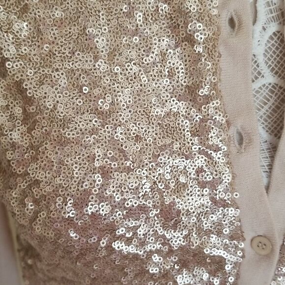 Ann Taylor 100% Wool Sequin Sweater - Picture 2 of 6